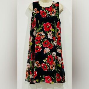 Tommy Hilfiger Floral Dress in Black and Red